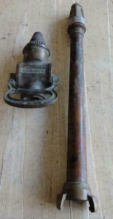 SALE Franse koperen brandweer spuit, Antiek en Kunst, Ophalen of Verzenden, Koper