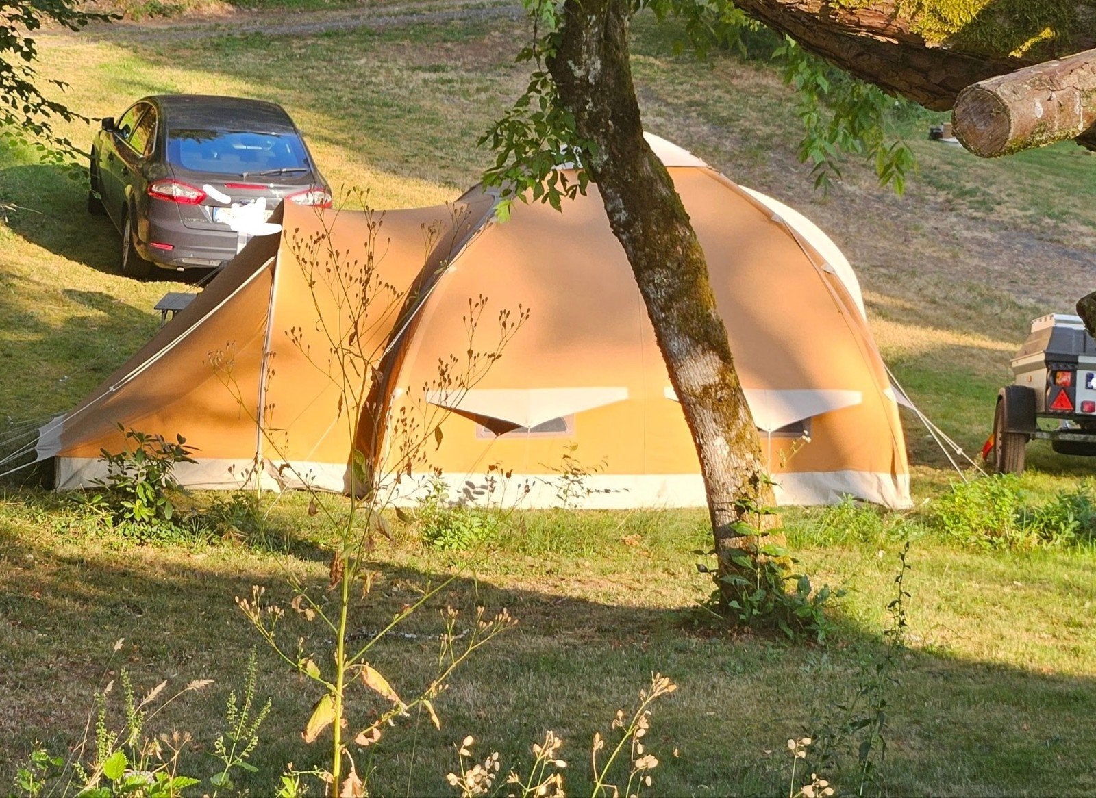 Karsten 350 tent ️+ uitbreiding!! Slaapaanbouw, Enlèvement, Utilisé, Jusqu'à 6