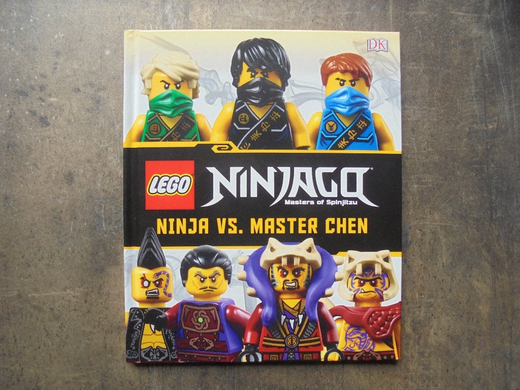 Lego Book Lego Ninjago Ninja vs Master Chen (zie foto's), Kinderen en Baby's, Ophalen of Verzenden, Zo goed als nieuw, Lego, Ninjago