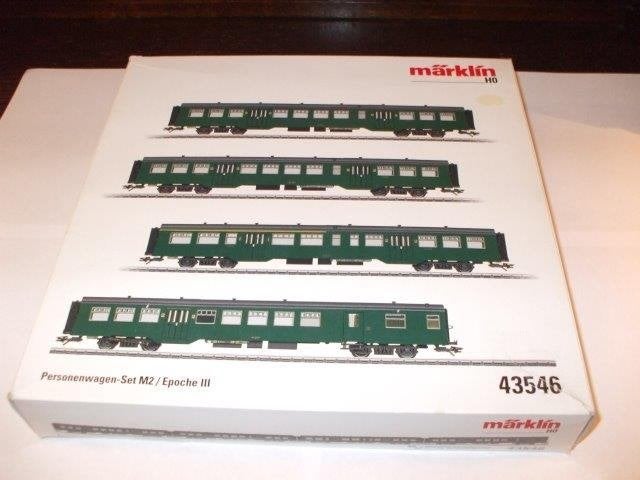 Märklin groen set 43546 M2 NMBS compleet, Courant alternatif, Wagon, Comme neuf, Enlèvement