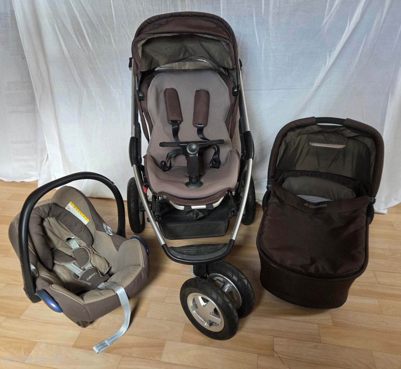 Ensemble Maxi-Cosi, Enfants & Bébés, Poussette combi, Avec nacelle, Enlèvement, Utilisé