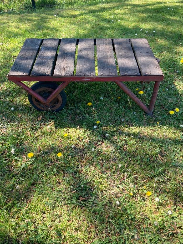 Mooie oude transportkarren, Tuin en Terras, Picknicktafels, Ophalen, Gebruikt