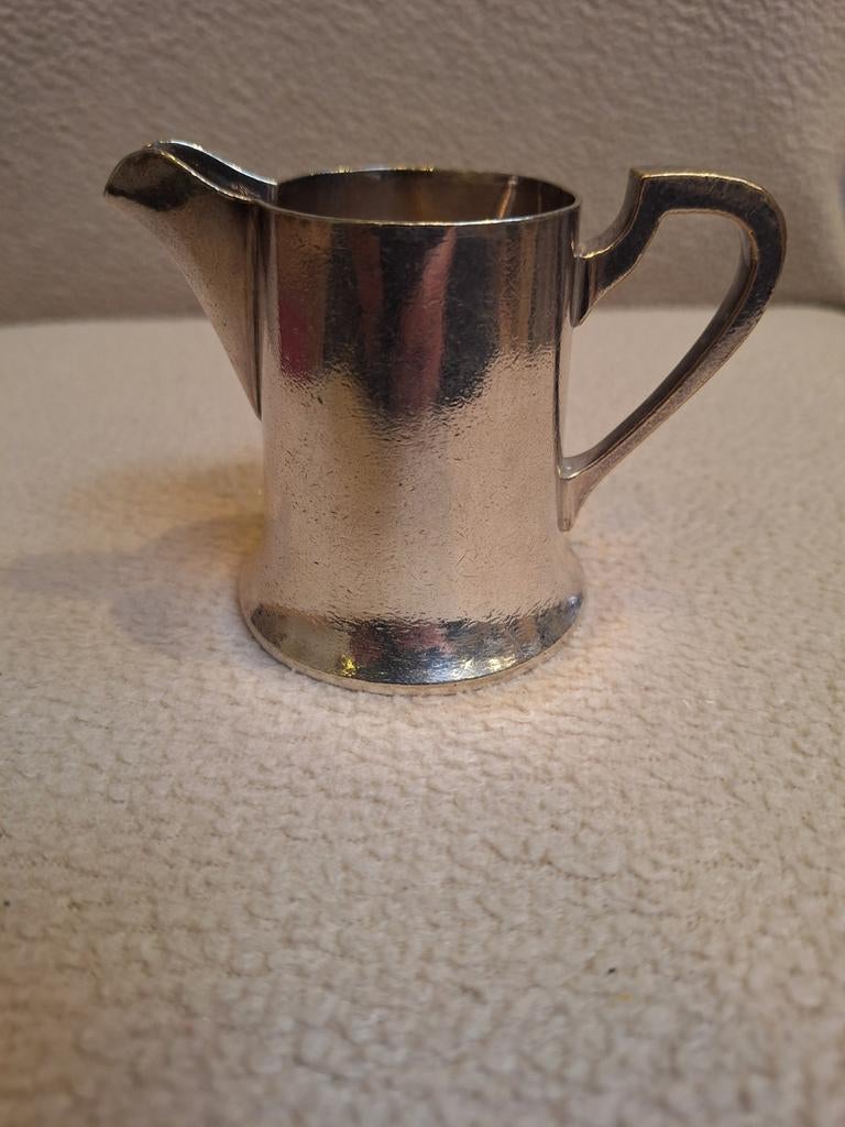 Verzilverd melkkannetje Béard, Antiek en Kunst, Antiek | Zilver en Goud, Ophalen of Verzenden