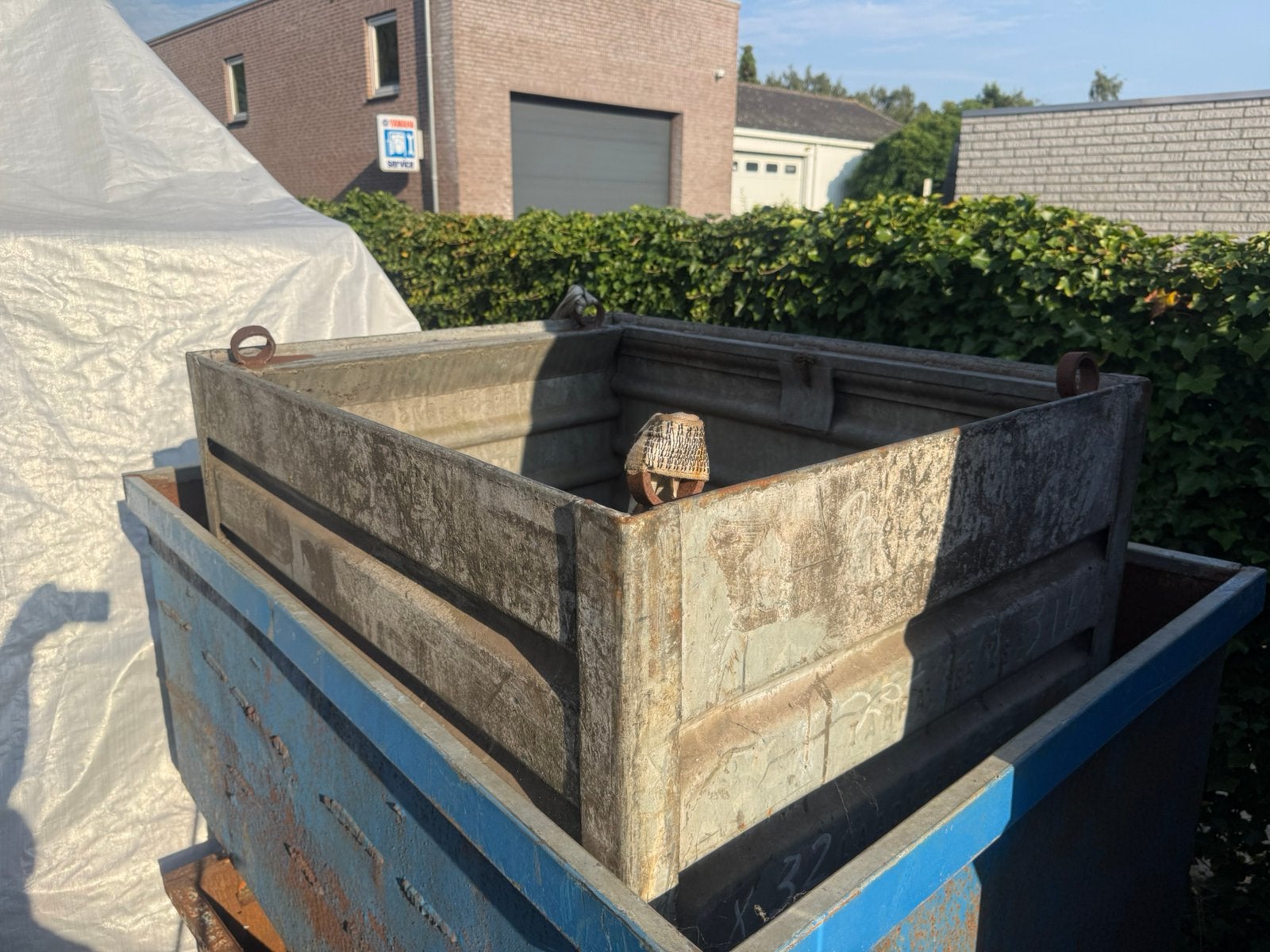 zware stalen opslagbak heftruckbakken materiaalbakken, Ophalen, Gebruikt, 100 cm of meer, 60 cm of meer