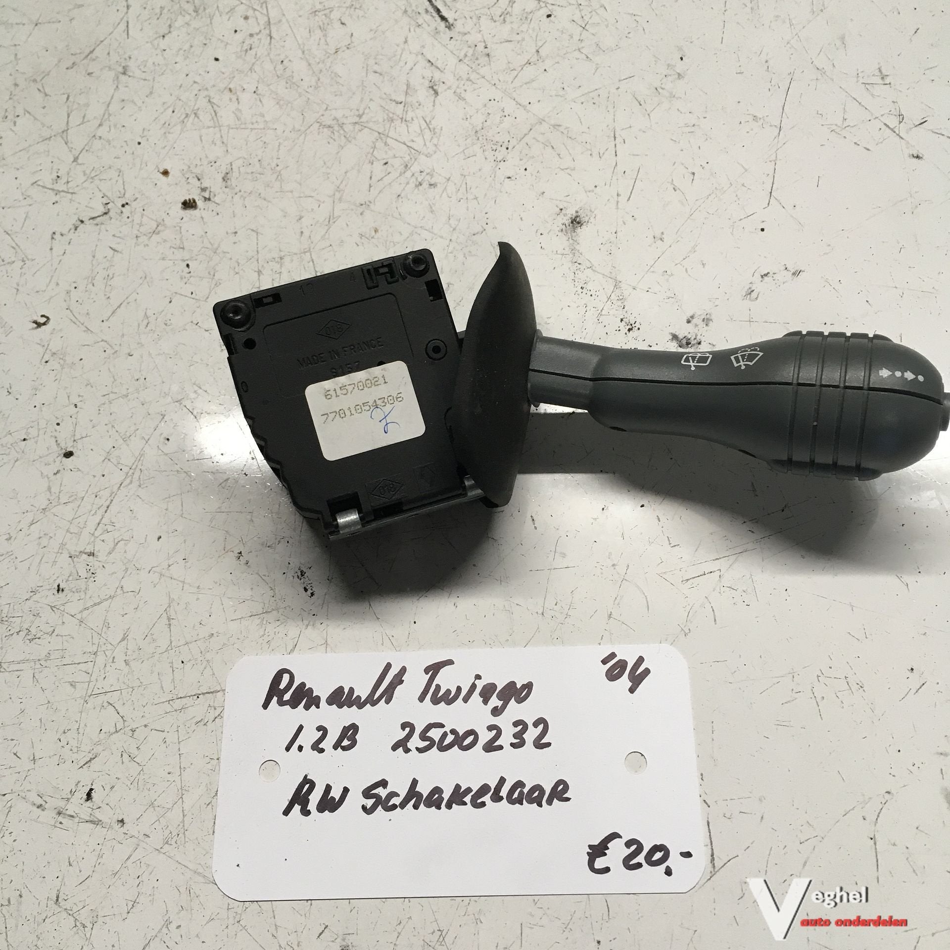 Renault Twingo 1.2 2004 2500232  Ruitenwisserschakelaar, Gebruikt, -, -, Ophalen of Verzenden