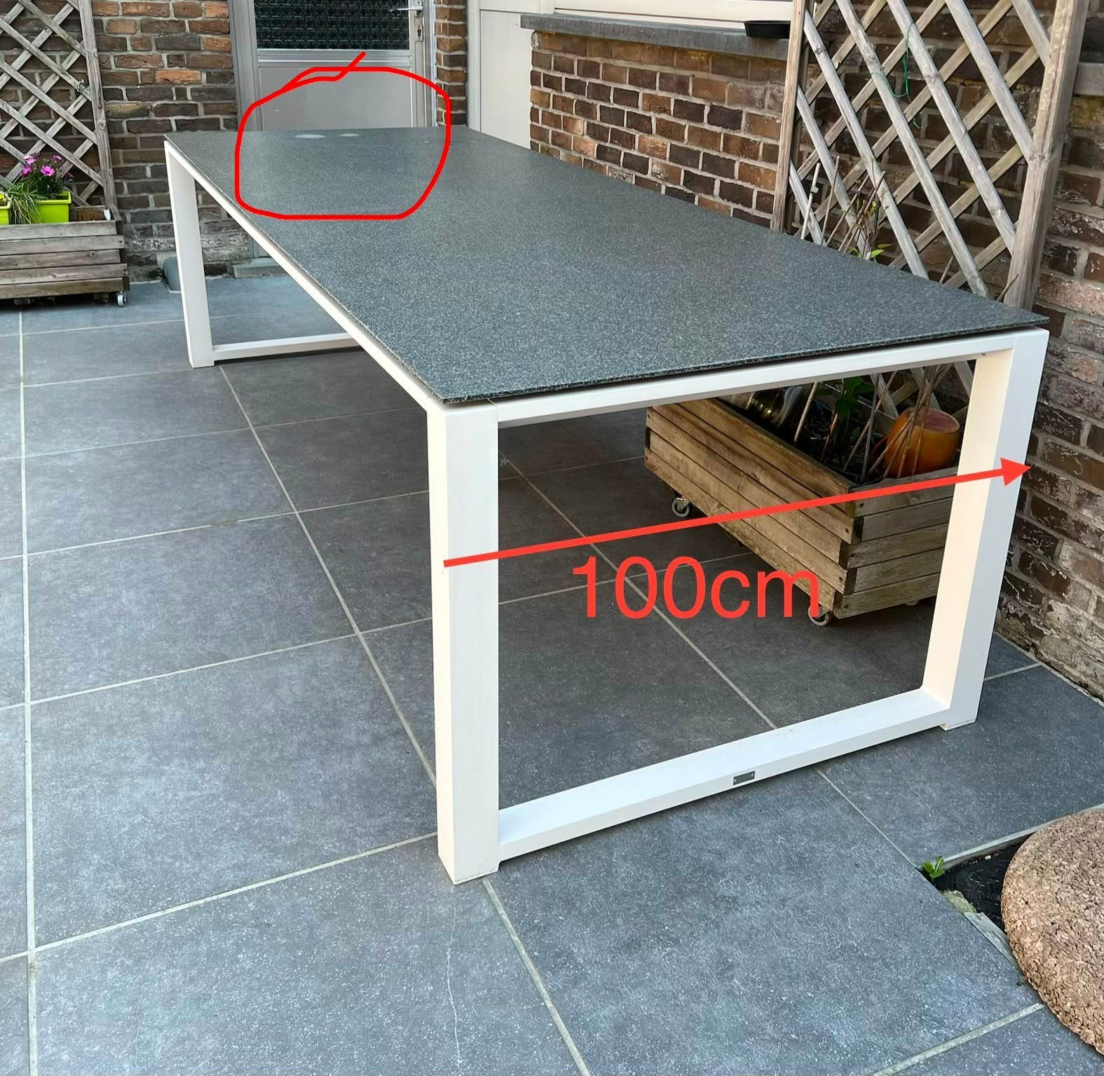 GROTE TUINTAFEL, Ophalen