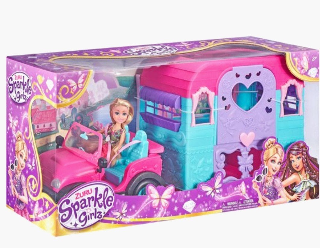 Sparkle Girls Doll pop met Jeep en caravan. Nieuw., Ophalen, Nieuw, Meisje