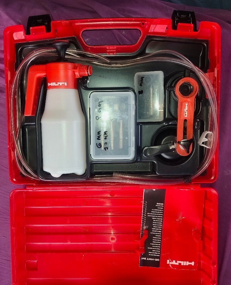 Ensemble de forets à carreaux Hilti DD HWT completcomme neuf, Enlèvement ou Envoi, Comme neuf, Autres types, Hilti