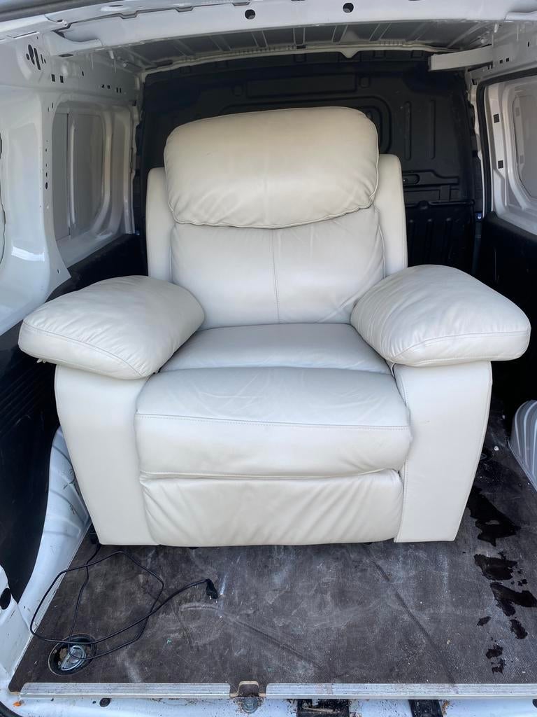 Fauteuil relax électrique en cuir, Enlèvement ou Envoi