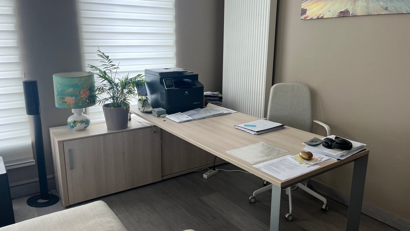 Bureau met kast, Enlèvement, Comme neuf