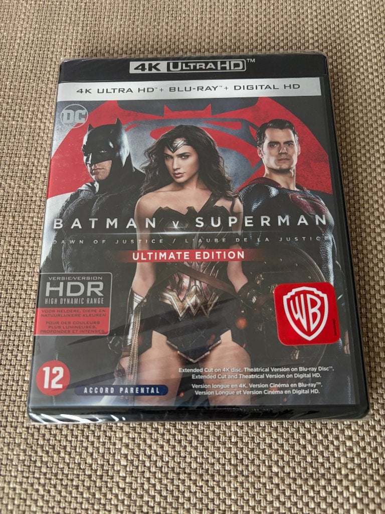 Batman vs Superman ultimate edition 4k blu-ray, Cd's en Dvd's, Ophalen, Nieuw in verpakking, 4K Ultra HD Blu-ray