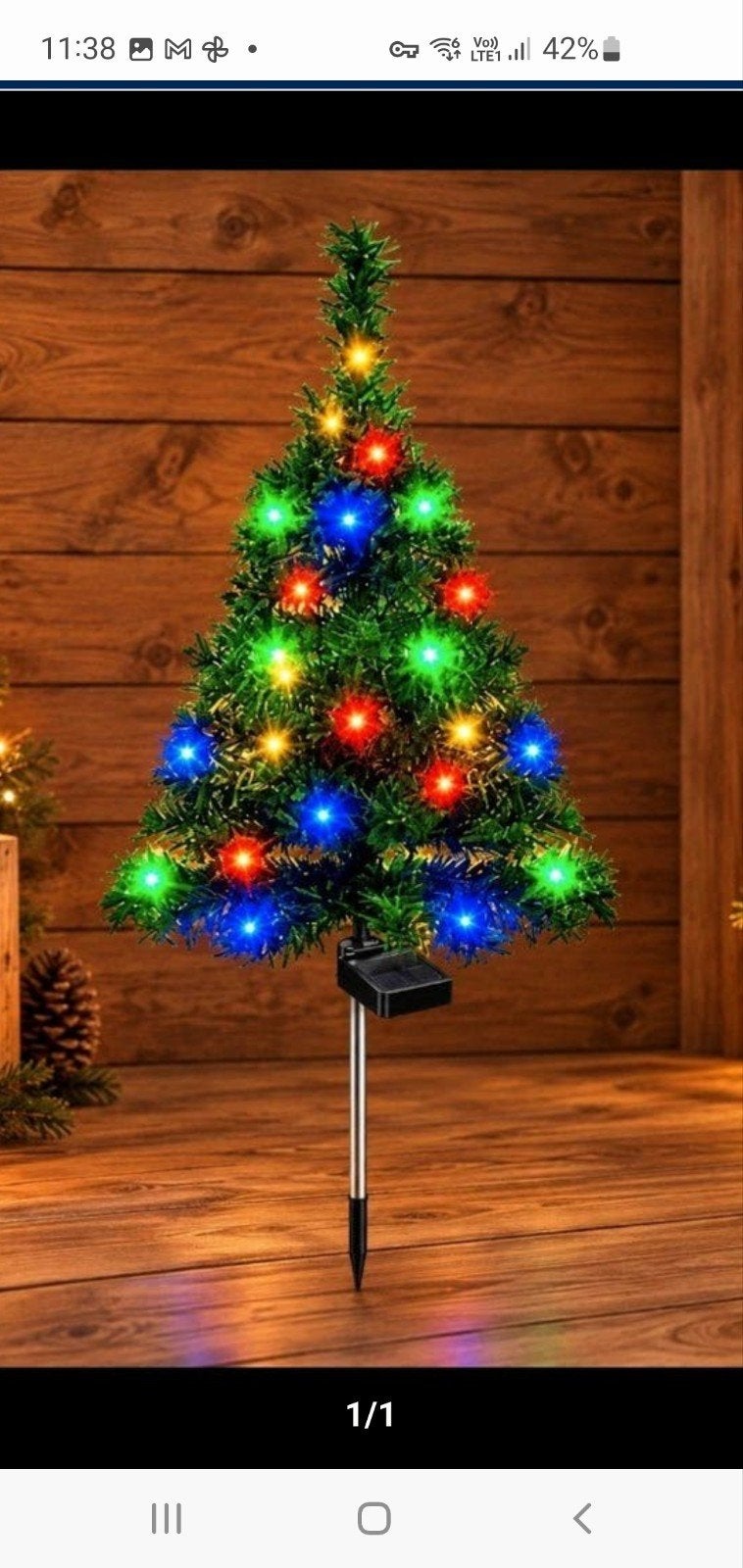 4 nieuwe grote kerstbomen met verlichting 85 cm, Diversen, Ophalen of Verzenden
