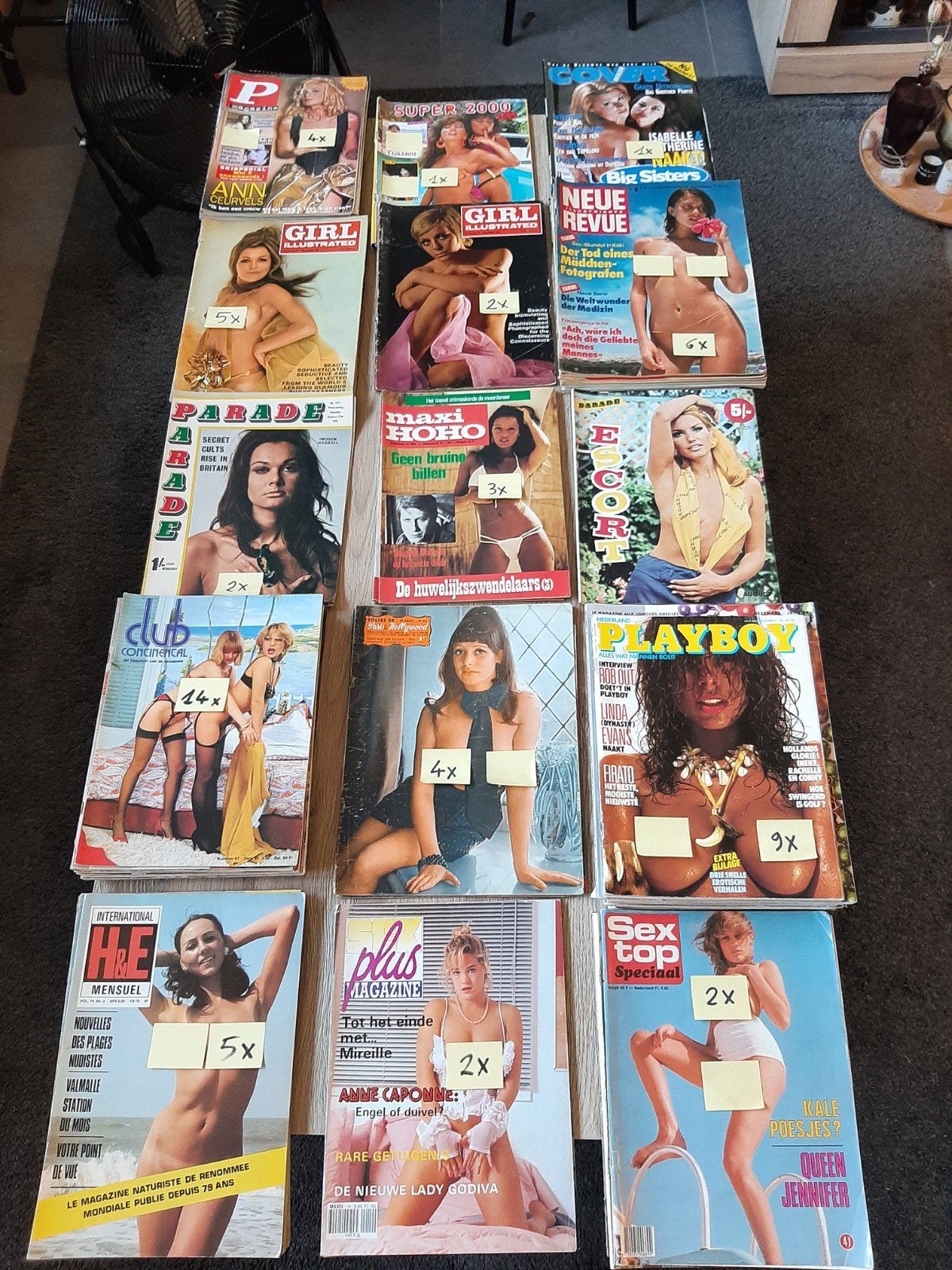 122 erotische tijdschriften 2 foto´s, Ophalen of Verzenden, Gelezen, Overige typen