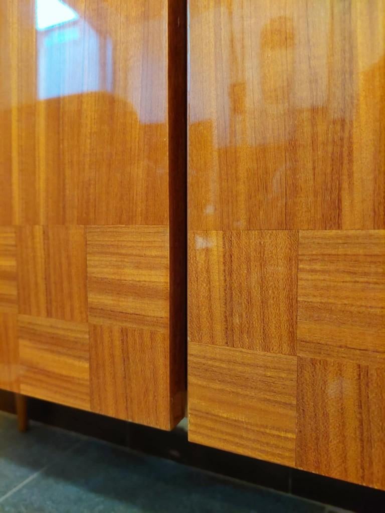 Mid-century low board kast/ commode, 1970s, Ophalen, Zo goed als nieuw, Mid-century, 25 tot 50 cm