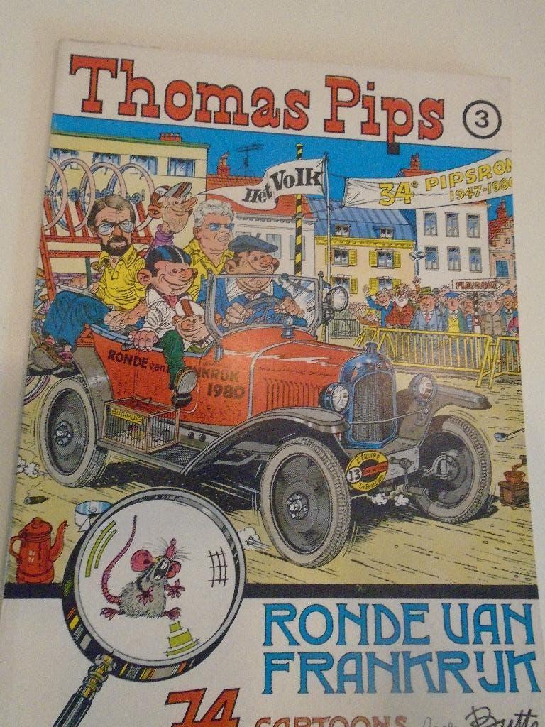 thomas pips : ronde van frankrijk 3, Boeken, Stripverhalen, Gelezen, Eén stripboek, Ophalen of Verzenden, Buth