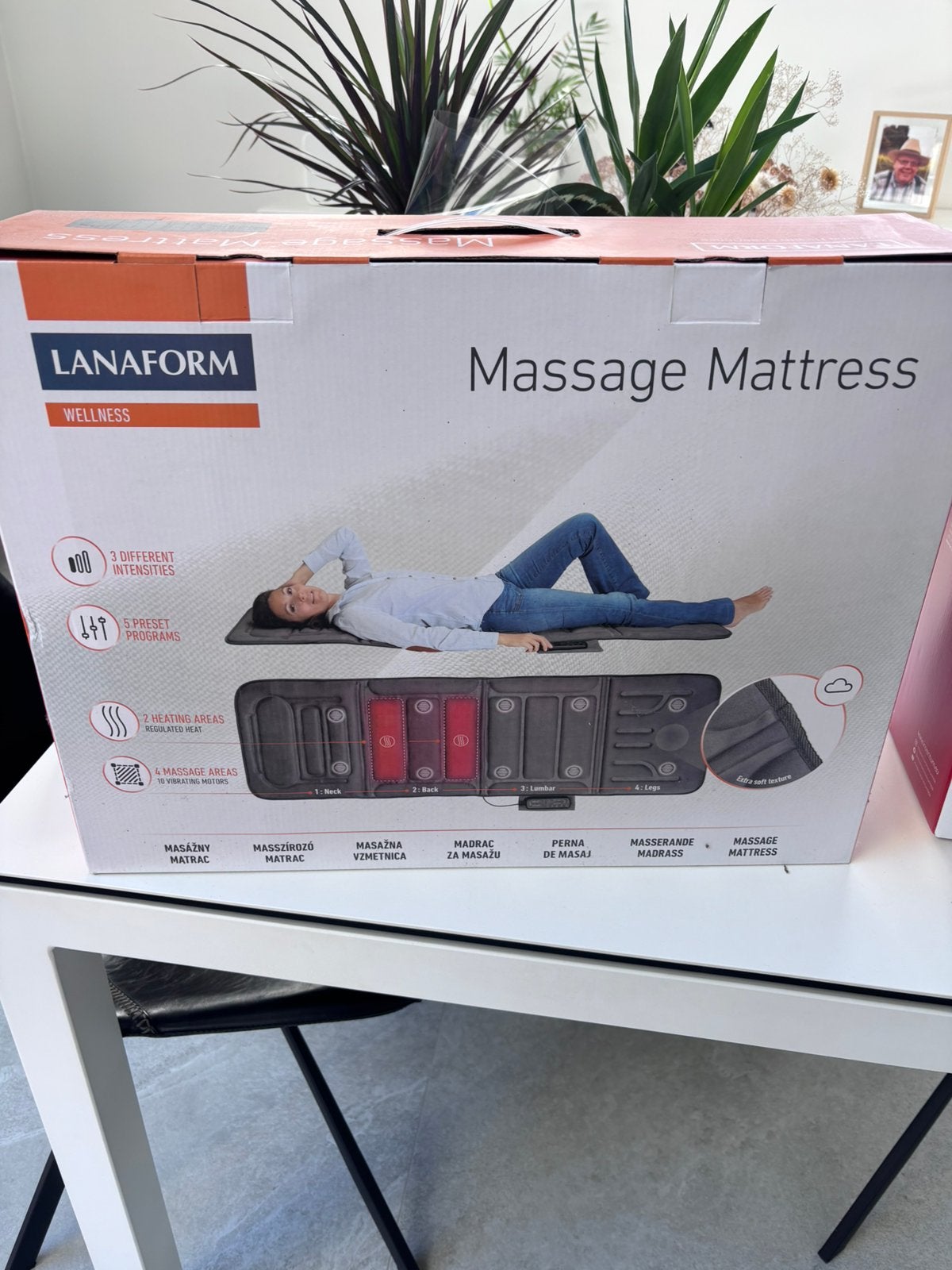 Lanaform massagematras ook met verwarming, Sport en Fitness, Ophalen of Verzenden, Nieuw