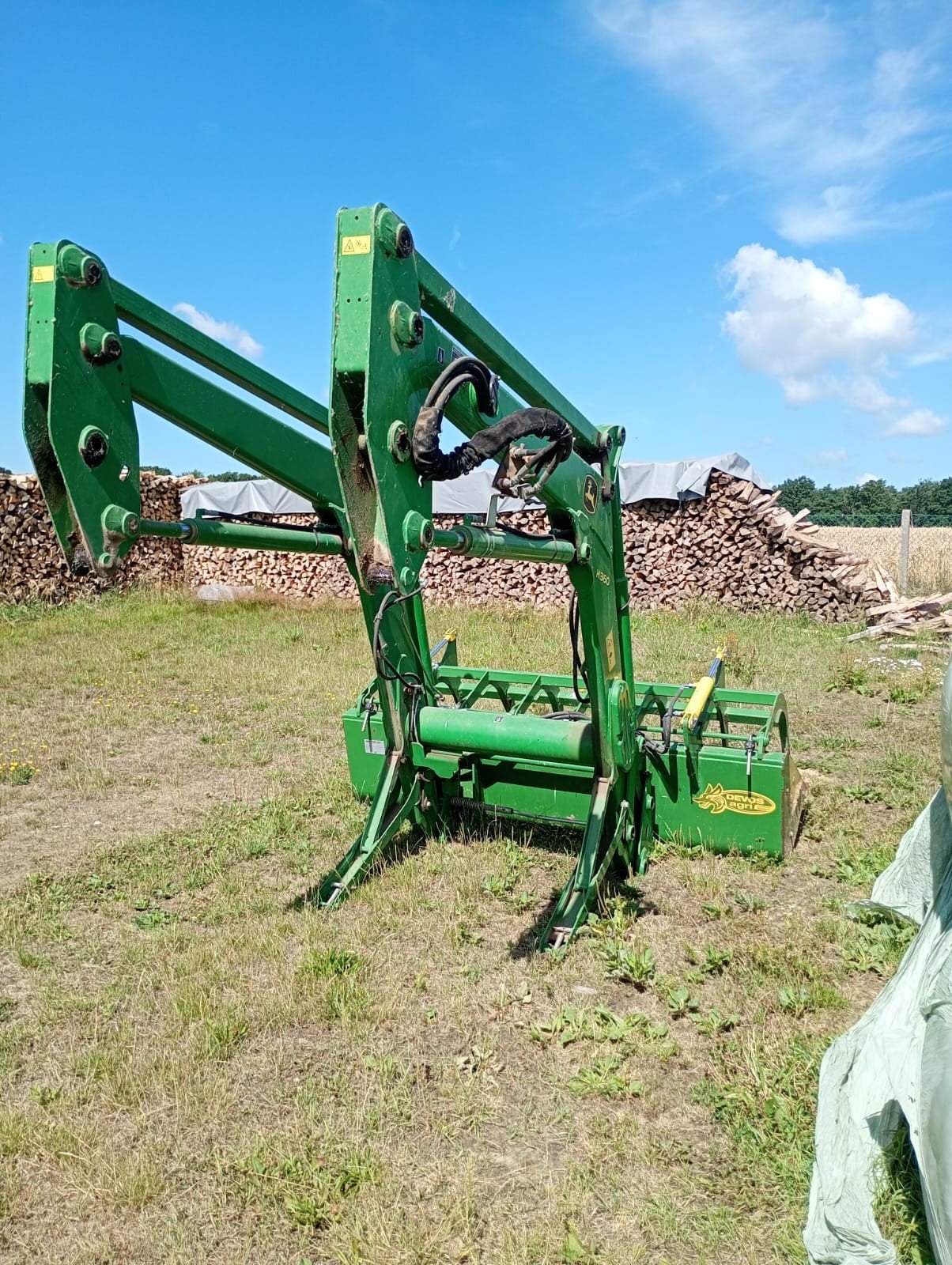 John Deere H360 frontlader, Enlèvement