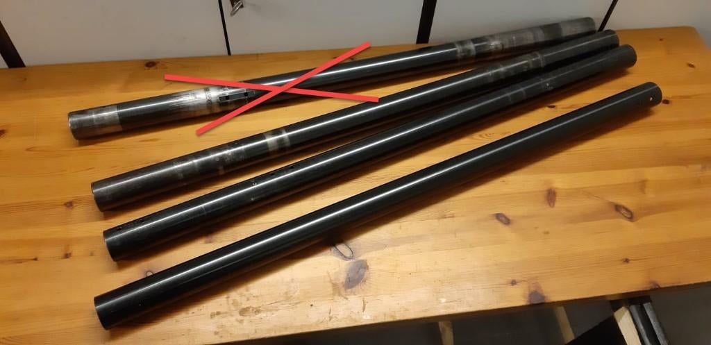 Te koop: achteras, diameter 50 mm, Sport en Fitness, Karting, Ophalen, Zo goed als nieuw, Onderdelen Kart