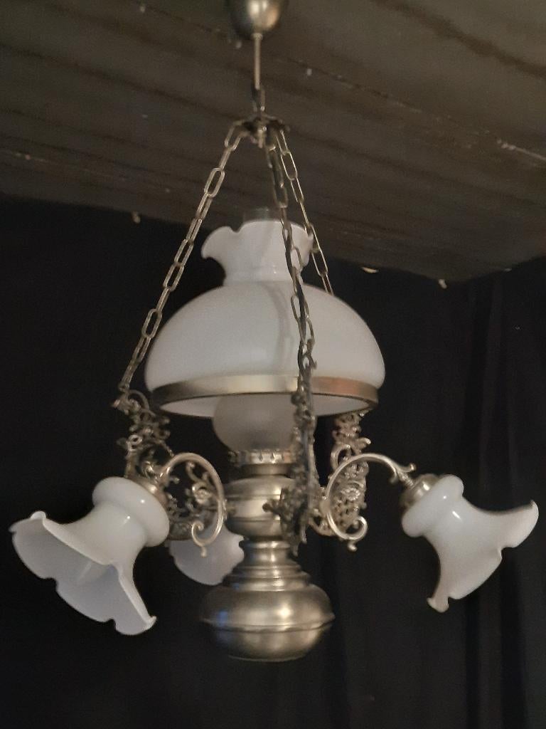 luster, Huis en Inrichting, Lampen | Kroonluchters, Ophalen, Gebruikt, Metaal