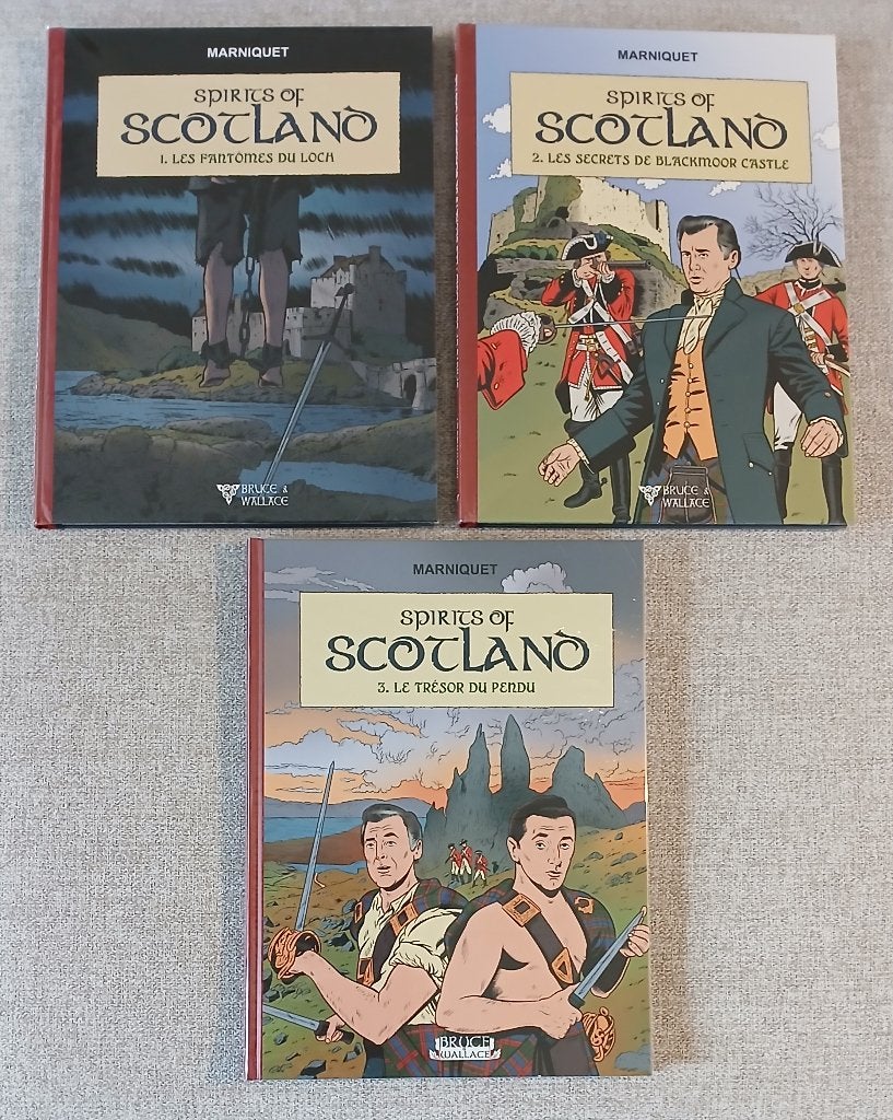 3 BD Spirits of Scotland Dédicaces EO Neufs Marniquet, Livres, Plusieurs BD, Enlèvement ou Envoi, Neuf