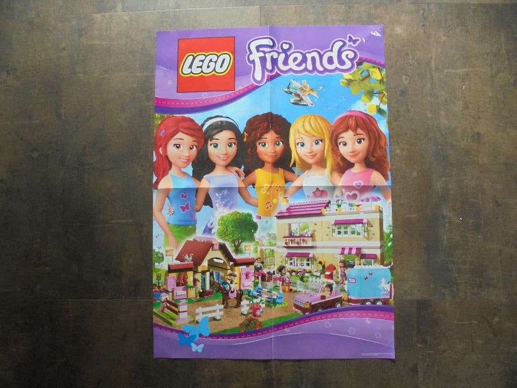 Poster Lego Friends (zie foto's), Ophalen of Verzenden, Gebruikt, Lego