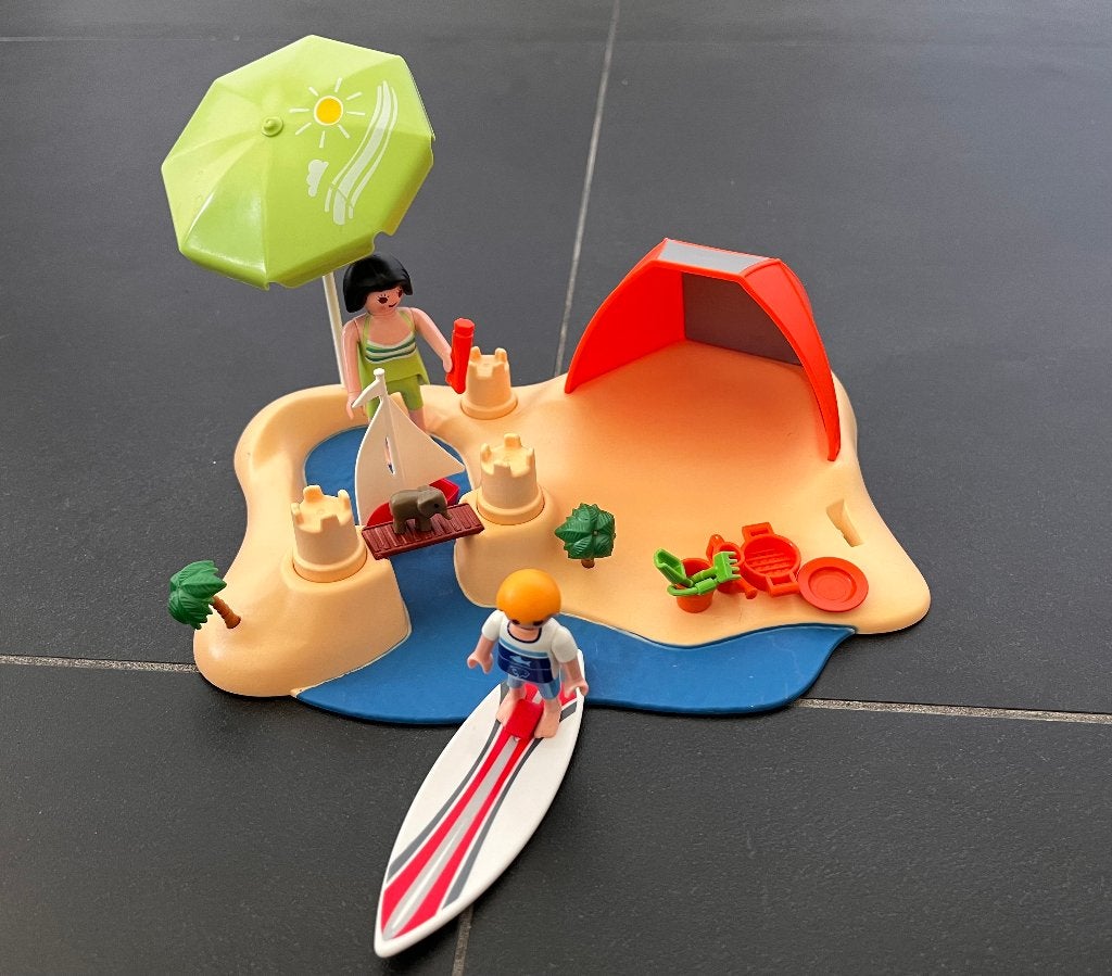 Playmobil strand met surfer, Kinderen en Baby's, Ophalen, Zo goed als nieuw, Overige typen