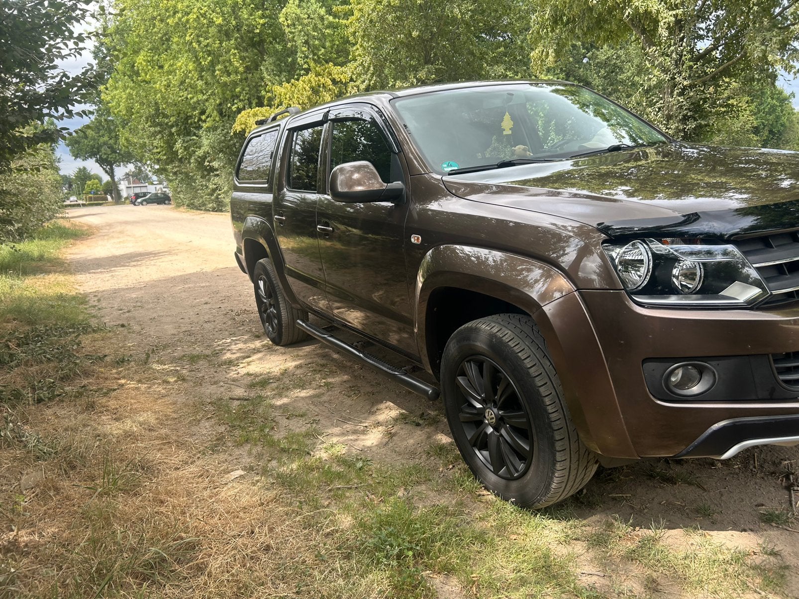 VW Amarok 4 motion 2.0 tdi, Auto's, Stof, 4 cilinders, Bruin, 211 g/km