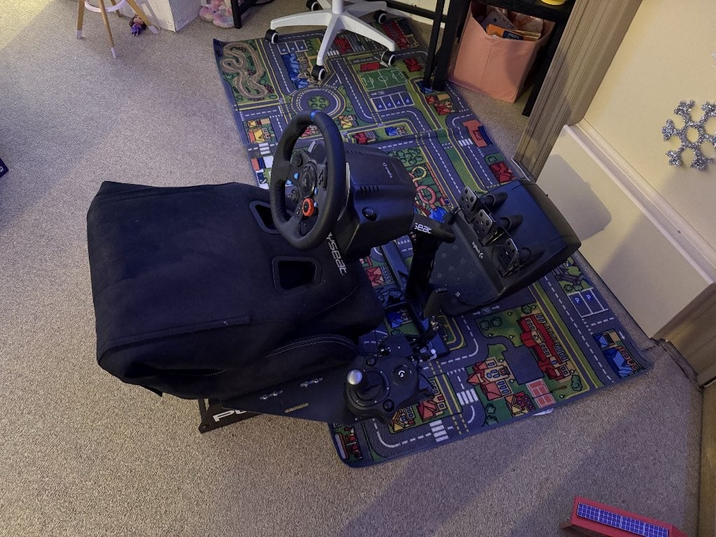 Logitech Racing Sim Setup – G29 + Shifter + Racing Seat, Ophalen, Zo goed als nieuw, Logitech