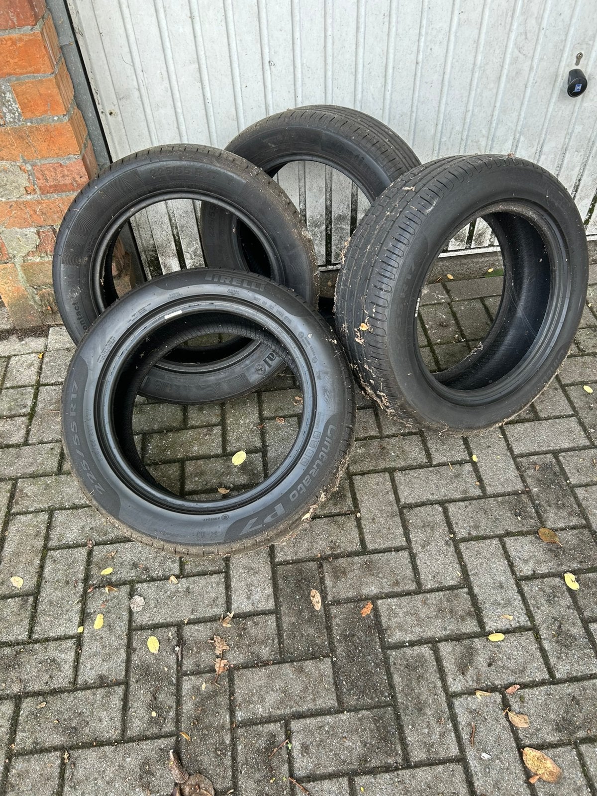 Zomerbanden 225/55/17, Auto diversen, Ophalen, Zo goed als nieuw