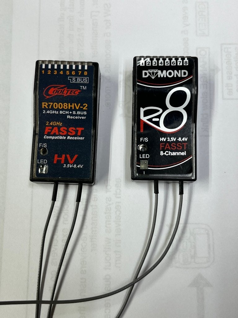 FUTABA ontvangers FASST  Nieuw prijs voor 2 stuks, Hobby en Vrije tijd, Modelbouw | Radiografisch | Vliegtuigen, Ophalen of Verzenden
