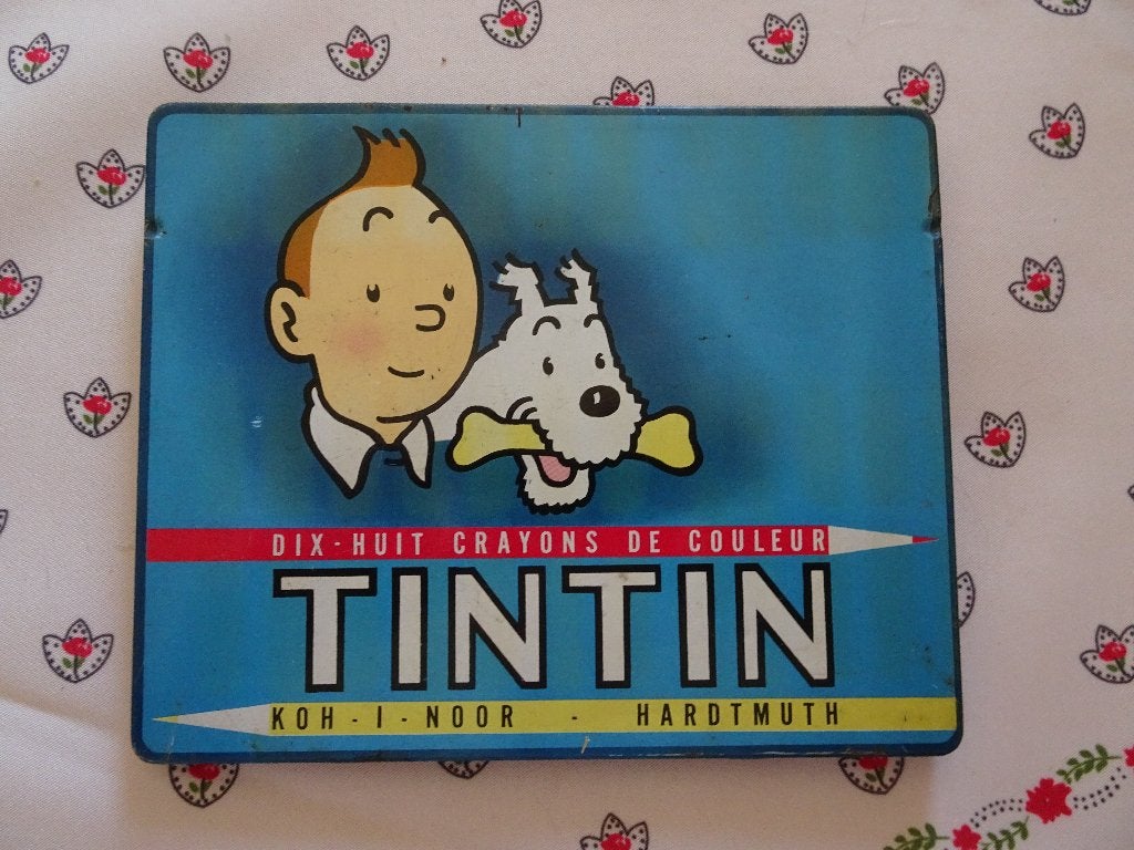Boite de crayons de couleurs Tintin - Koh-I-Noor / Hardtmuth, Enlèvement ou Envoi, Tintin, Utilisé, Ustensile