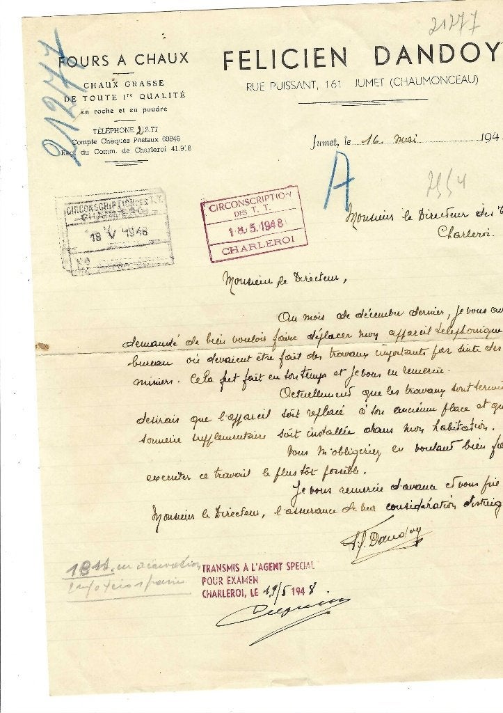Ancien courrier 1948, Collections, Envoi, Utilisé