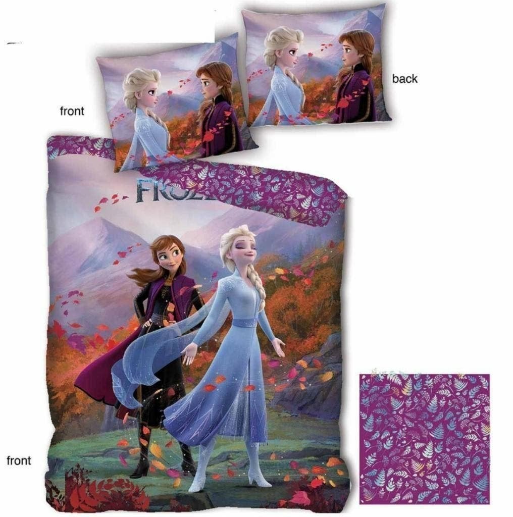 Disney Frozen Dekbedovertrek 140 x 200 - Wind, Nieuw, Ophalen of Verzenden, Dubbelzijdig, Meerkleurig