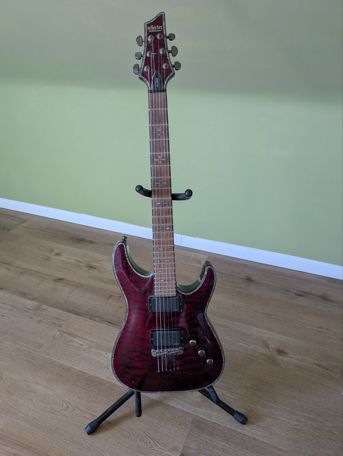 Schecter Hellraiser C-1 Black Cherry, Muziek en Instrumenten, Ophalen, Zo goed als nieuw, Elektrisch, 6-snarig
