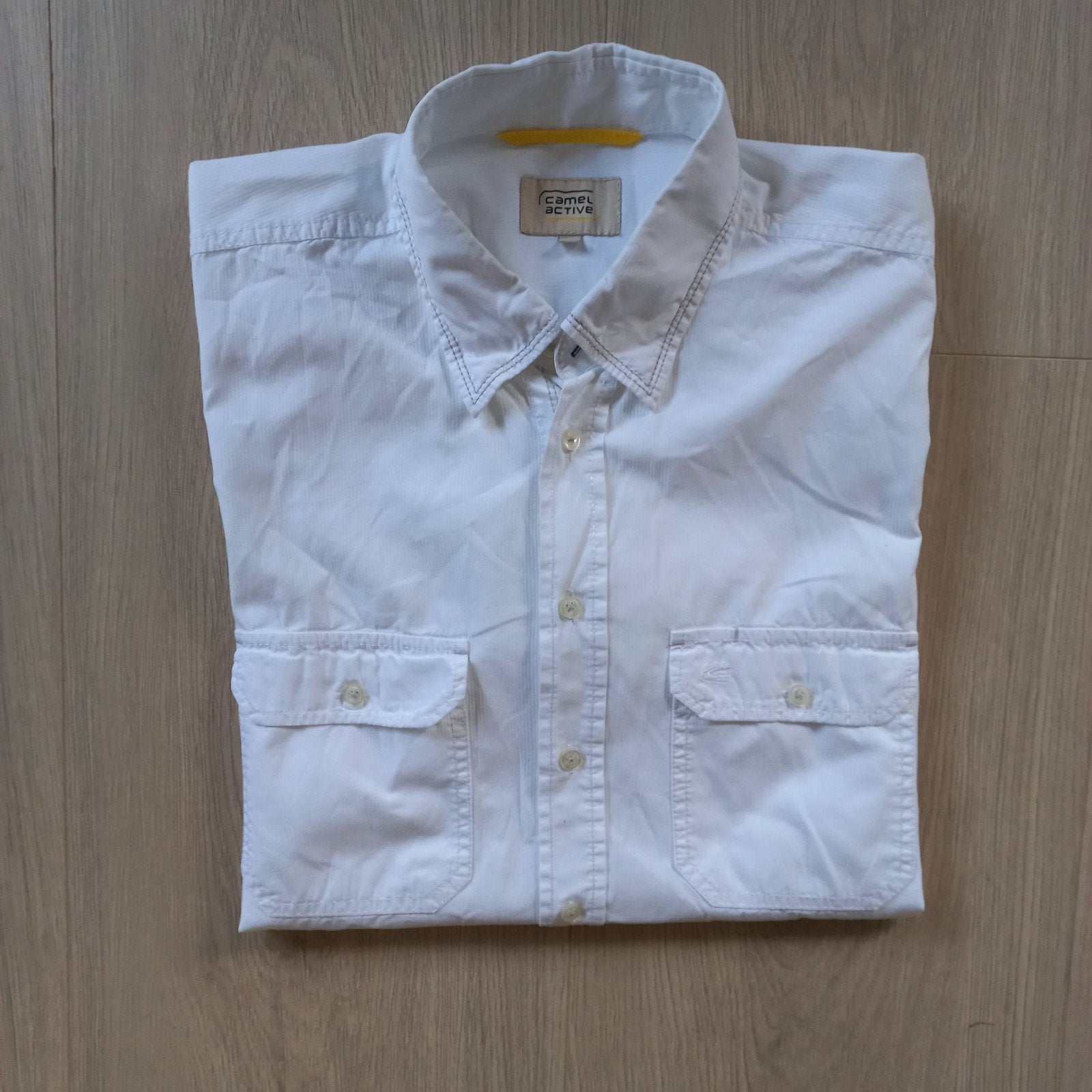 Stijlvol wit overhemd "Camel Active" korte mouw maat XL, Kleding | Heren, Overhemden, Verzenden, Wit