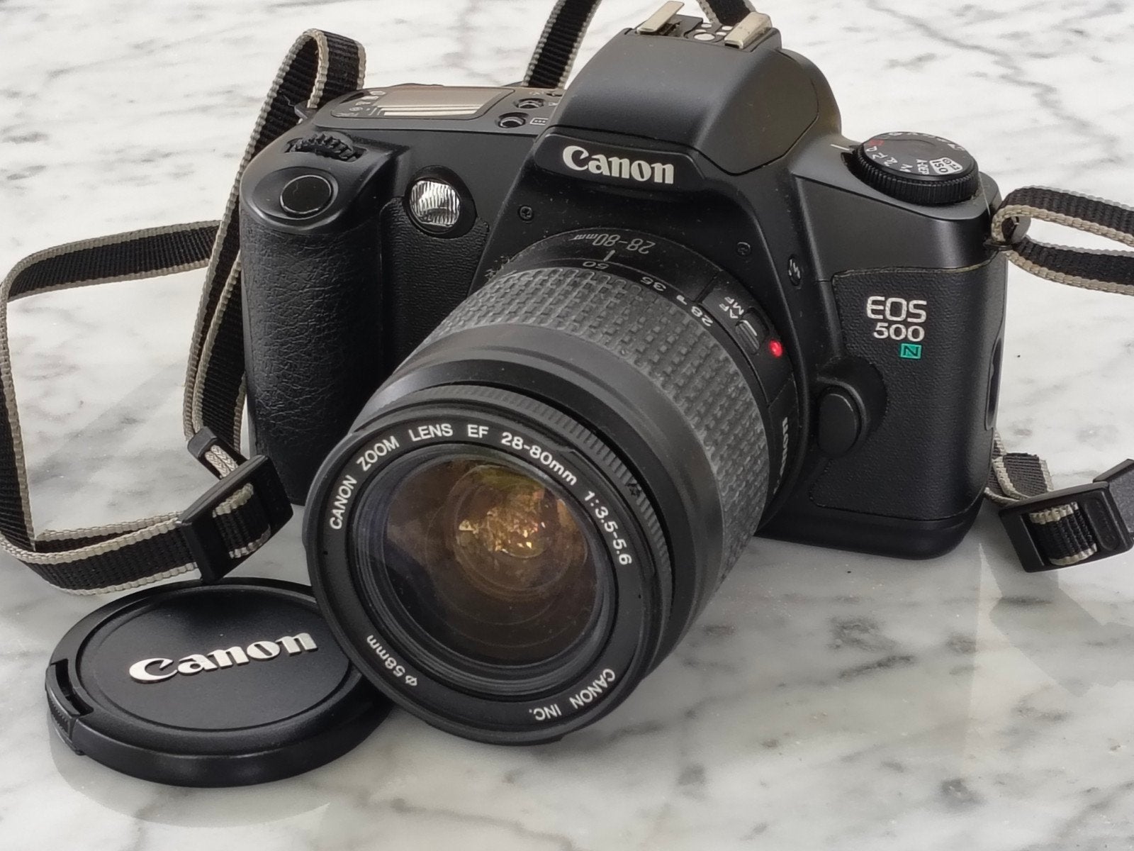 canon Eos 500n met 28-80mm, TV, Hi-fi & Vidéo, Enlèvement, Canon