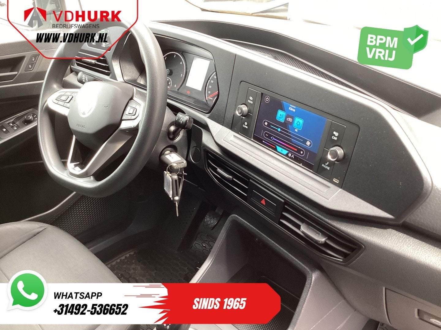 Volkswagen Caddy Cargo 2.0 TDI 100 pk Omvormer/ Sortimo/ Cru, Auto's, Electronic Stability Program (ESP), Wit, Bedrijf, Te koop