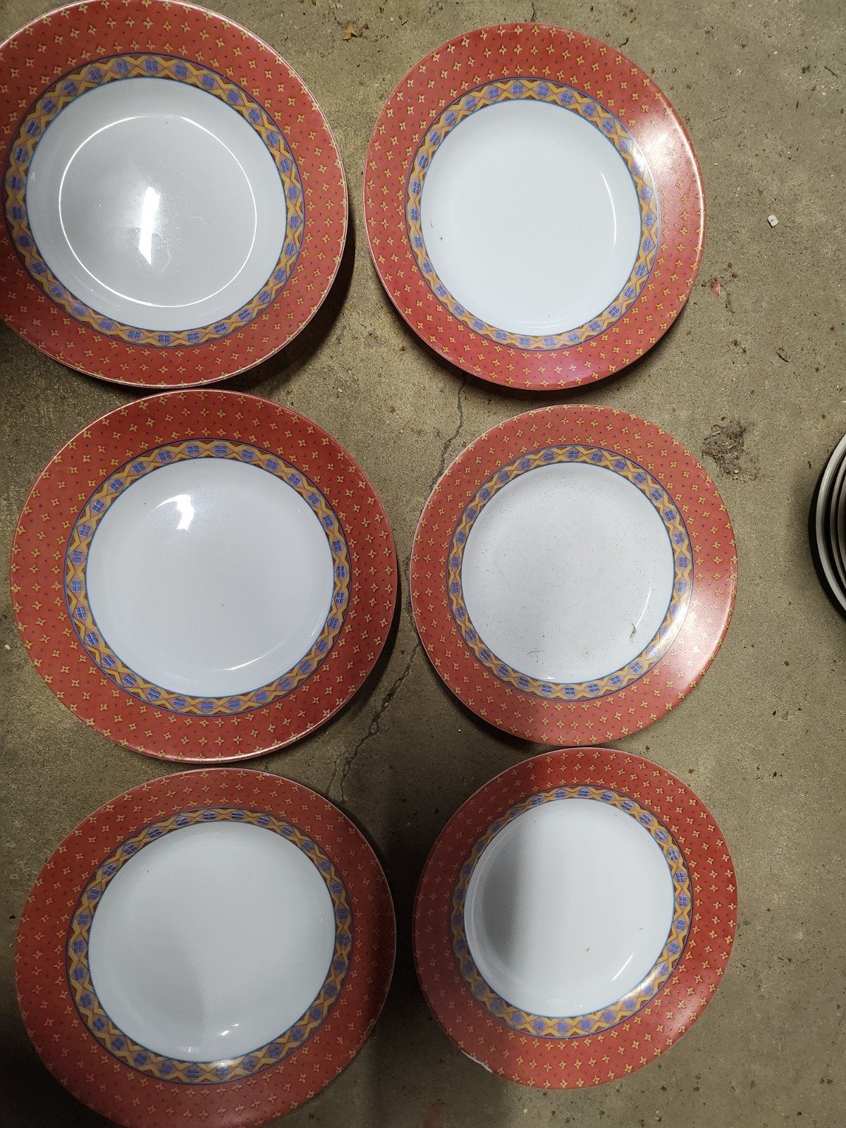lot de 6 assiettes, Enlèvement ou Envoi