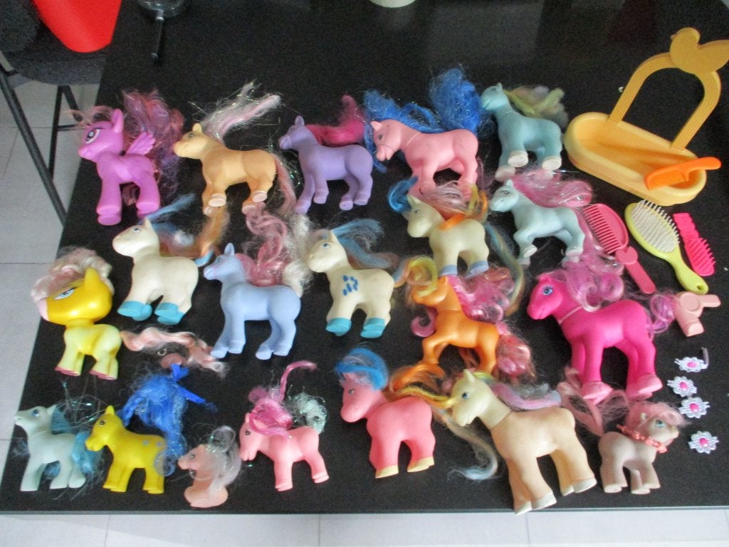 pony's paardjes lot verzameling diertjes lot speelgoed paard, Verzamelen, Ophalen of Verzenden, Gebruikt
