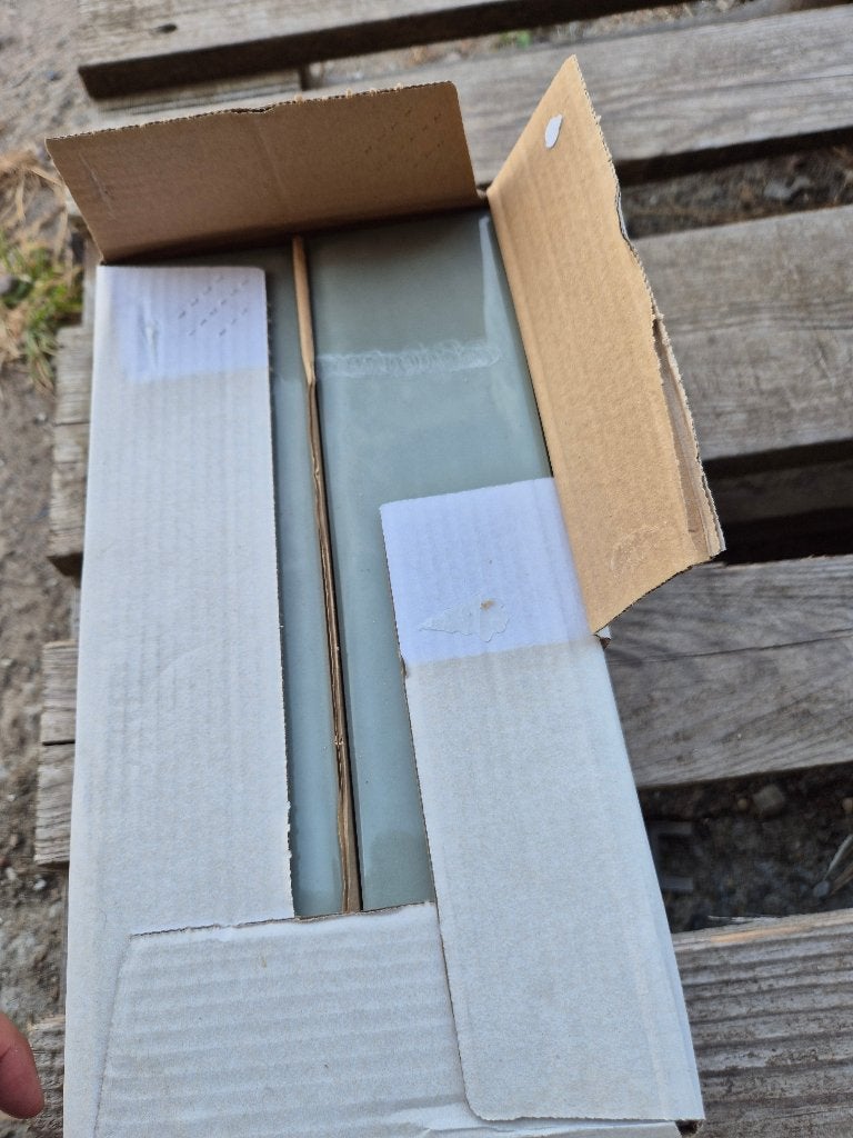 Keramische muurtegel zachtgroen, Ophalen, Nieuw, Minder dan 20 cm, 20 tot 40 cm