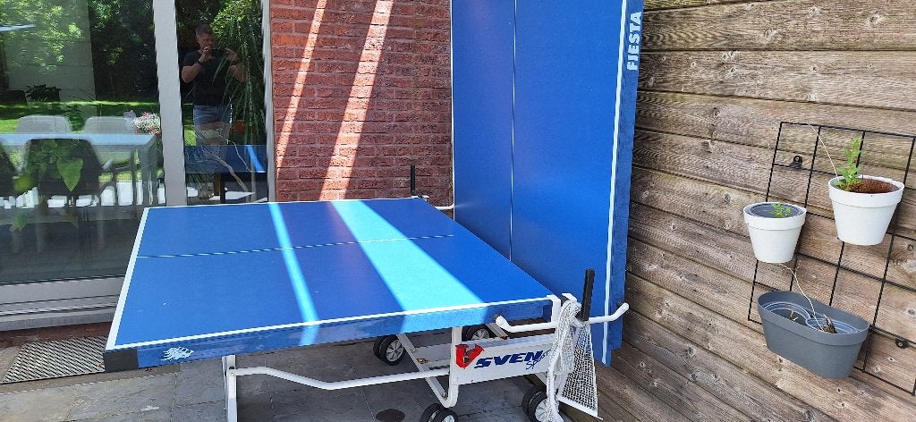 Tafeltennistafel, Sports & Fitness, Ping-pong, Enlèvement, Utilisé, Table d'extérieur, Format de concours