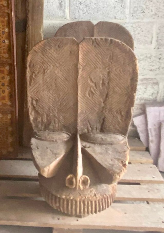 Ancien grand masque africain - Oud groot Afrikaans masker, Antiek en Kunst, Ophalen