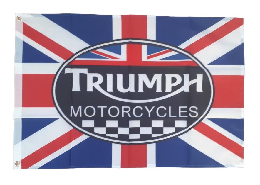 Drapeau britannique de Triumph Motorcycles, 60 x 90 cm, Enlèvement ou Envoi, Neuf