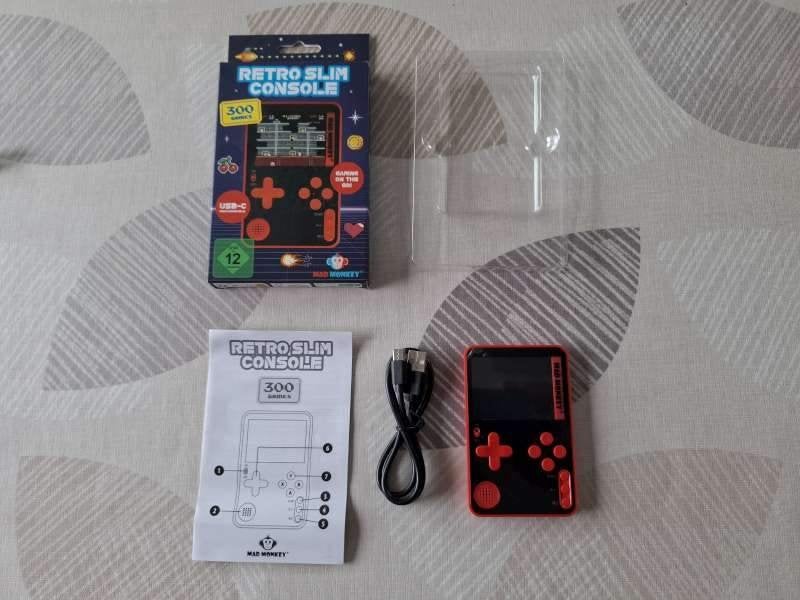 Mad Monkey Retro Slim Console 300 games, Ophalen of Verzenden, Nieuw