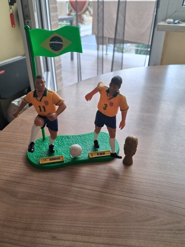 6 voetbalpopjes van Brazilië en Argentinië, Ophalen of Verzenden, Gebruikt