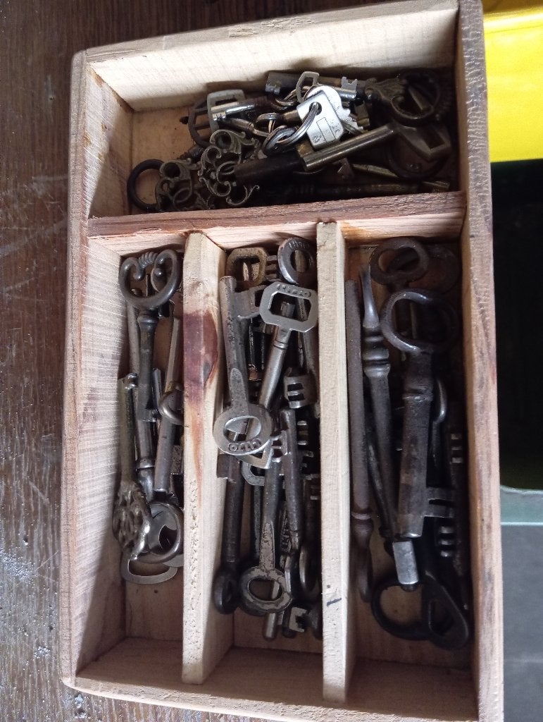 Oude sleutels zonder slot, Maison & Meubles, Accessoires pour la Maison | Autre, Enlèvement, Utilisé, Classique, Métal