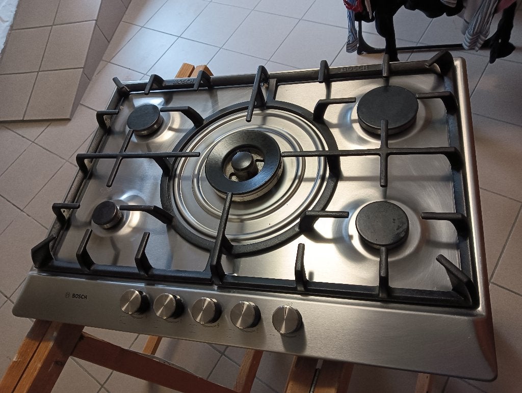 plaque de cuisson à gaz encastrée, Enlèvement, Utilisé, 50 à 75 cm, 50 à 100 cm