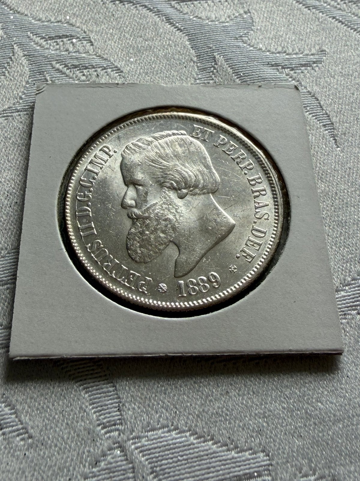 2000 reis 1889 Brazil, Enlèvement, Amérique du Sud, Monnaie en vrac, Argent