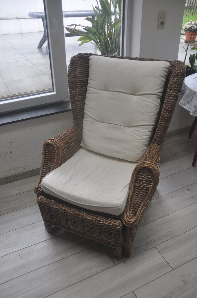 bergère en rotin, Antiek en Kunst, Antiek | Meubels | Stoelen en Sofa's, Ophalen
