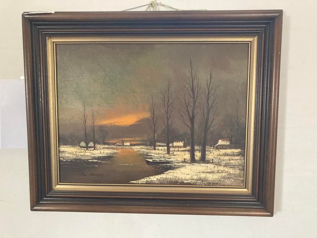 Schilderij gesigneerd 100x85cm, Antiek en Kunst, Ophalen